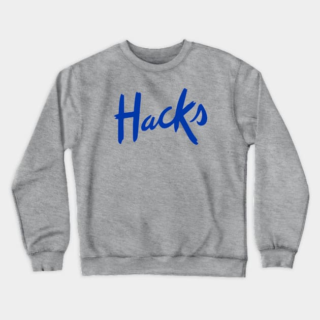 Hacks HBOMax Original Logo Blue Crewneck Sweatshirt by Emmikamikatze